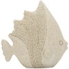 Statua decorativa pesce sabbia Mauro Ferretti 16,7x6,5x16,8 cm Beige