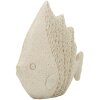 Statua decorativa pesce sabbia Mauro Ferretti 16,7x6,5x16,8 cm Beige
