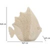Statua decorativa pesce sabbia Mauro Ferretti 16,7x6,5x16,8 cm Beige
