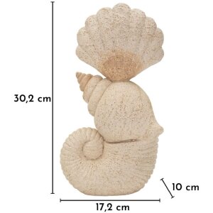 Statua decorativa CONCHIGLIA SAND Mauro Ferretti 17,2x10x30,2 cm Beige