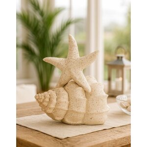 Statua decorativa STELLA MARINA SAND Mauro Ferretti 18x13x21,2 cm