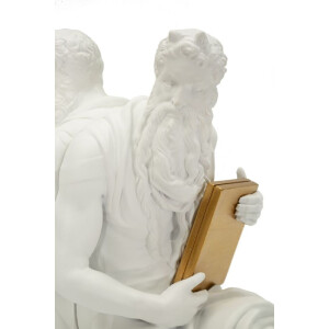 Set di supporti per libri Mauro Ferretti POSEIDONE 25,5x15x22,3 cm (2 pezzi) Bianco con dettagli dorati