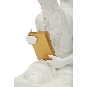 Set di supporti per libri Mauro Ferretti POSEIDONE 25,5x15x22,3 cm (2 pezzi) Bianco con dettagli dorati