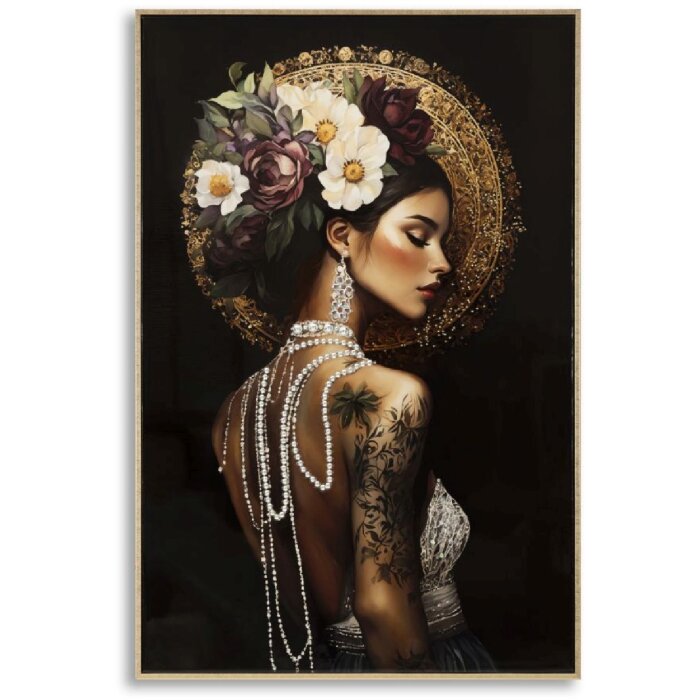 Quadro da parete Persian di Mauro Ferretti – tela laccata con cornice 62x92 cm