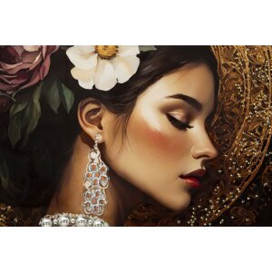 Quadro da parete Persian di Mauro Ferretti – tela laccata con cornice 62x92 cm