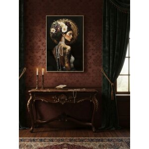 Quadro da parete Persian di Mauro Ferretti – tela laccata con cornice 62x92 cm