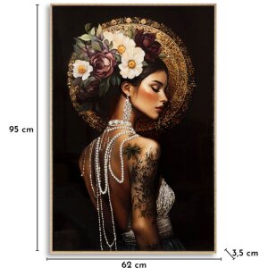 Quadro da parete Persian di Mauro Ferretti – tela laccata con cornice 62x92 cm