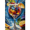 Quadro su tela Mauro Ferretti COCKTAIL con cornice 62x3,5x92 cm