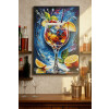 Quadro su tela Mauro Ferretti COCKTAIL con cornice 62x3,5x92 cm