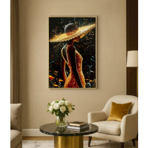 Quadro su tela Mauro Ferretti ILLUMY con cornice 62x3,5x92 cm