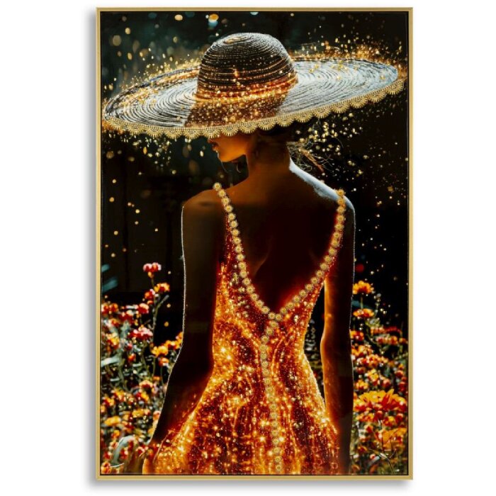 Quadro su tela ILLUMY di Mauro Ferretti con cornice 62x3,5x92 cm