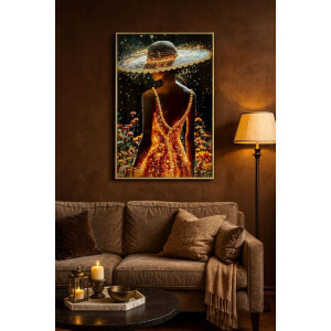 Quadro su tela ILLUMY di Mauro Ferretti con cornice 62x3,5x92 cm