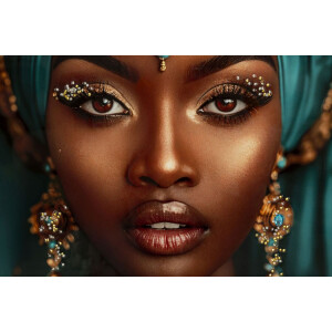 Quadro su tela MAYA di Mauro Ferretti con cornice 50x3,5x100 cm