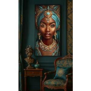 Quadro su tela MAYA di Mauro Ferretti con cornice 50x3,5x100 cm