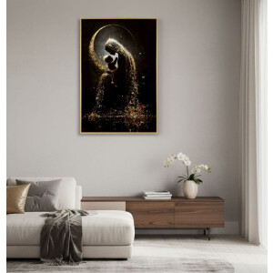 Quadro su tela Mauro Ferretti Maternità con cornice 60x3,5x90 cm