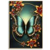 Quadro da parete Mauro Ferretti "Butterfly" – tela decorativa con cornice 70x100 cm, multicolore con accenti turchesi e dorati