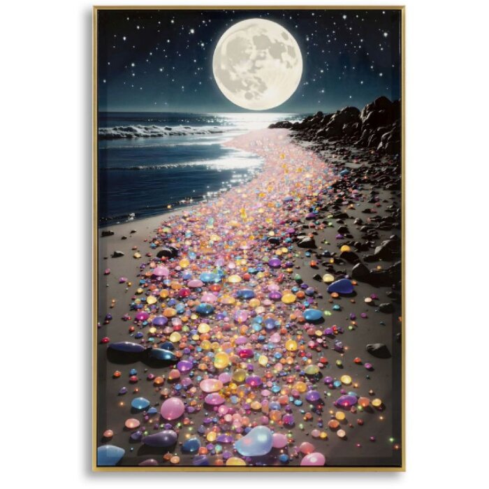 Quadro a parete Mauro Ferretti "Colors" – tela stampata e lucidata con cornice 60x90 cm