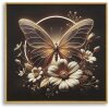 Quadro a parete Mauro Ferretti "Butterfly" con LED – tela e cornice 50x50 cm