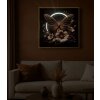Quadro a parete Mauro Ferretti "Butterfly" con LED – tela e cornice 50x50 cm