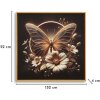 Quadro a parete Mauro Ferretti "Butterfly" con LED – tela e cornice 50x50 cm