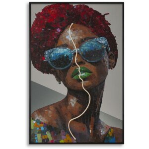 Quadro da parete Mauro Ferretti "Afro" con LED...