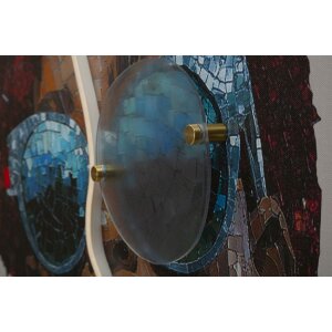 Quadro da parete Mauro Ferretti "Afro" con LED – stampa su tela 60x90 cm con applicazione 3D