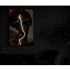 Quadro da parete Mauro Ferretti "Afro" con LED – stampa su tela 60x90 cm con applicazione 3D