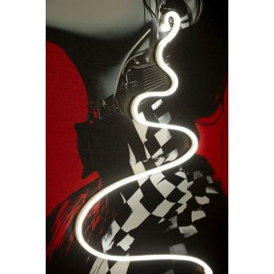 Quadro da parete "Psyco" Mauro Ferretti con LED – stampa su tela 60x90 cm con applicazione 3D