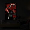 Quadro LED "Butterflies" Mauro Ferretti 60x90 cm – applicazione 3D in acrilico multicolore rosso