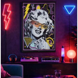 Quadro LED su tela Mauro Ferretti "Marilin" 60x90 cm – applicazione 3D in acrilico