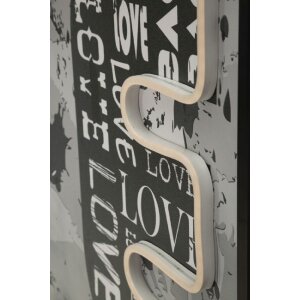 Quadro LED "Love" Mauro Ferretti 60x90 cm – applicazione acrilica 3D