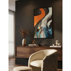 Quadro LED con tela "Dancer" 60x90 cm – applicazione acrilica 3D di Mauro Ferretti