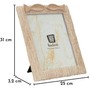 Cornice per foto Mauro Ferretti "Sand" 20x25 cm beige con motivo ondulato