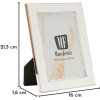 Cornice per foto Mauro Ferretti "Molly" 12,5x17,5 cm Bianco/Argento