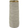 Vaso "Lima Open" Mauro Ferretti Ø15,5x40 cm Grigio/Gold