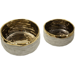 Set di vasi "Lima" Mauro Ferretti 2 pezzi Ø22,5x10,5 cm / Ø18x8,5 cm