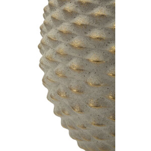 Vaso "Pepipas Ball" Mauro Ferretti Ø29,5x36 cm Grigio/Gold