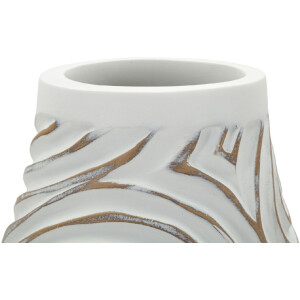 Vaso "Oblix" Mauro Ferretti Ø18,5x50 cm bianco gekälkt