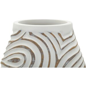 Vaso "Oblix" Mauro Ferretti Ø19,5x35 cm bianco opaco