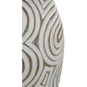 Vaso "Oblix" Mauro Ferretti Ø19,5x35 cm bianco opaco