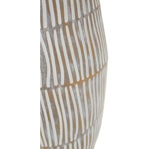 Vaso "Hanoi" Mauro Ferretti Ø17x47 cm bianco opaco