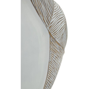 Vaso "Ho Chi Minh" di Mauro Ferretti 27x11,5x31 cm bianco opaco