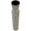 Vaso "Nairobi" Mauro Ferretti Ø16x86 cm Bianco/Nero