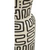 Vaso "Nairobi" Mauro Ferretti Ø15,5x65 cm Bianco/Nero