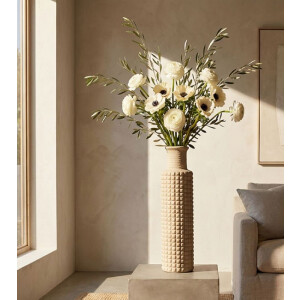 Vaso da esterno Mauro Ferretti "Sand" Ø24,5x97 cm Beige