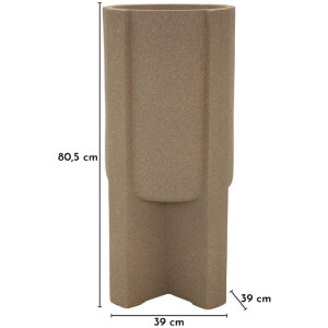 Supporto per vaso da fiori allesterno Mauro Ferretti "Moai" Ø39x80,5 cm Marrone