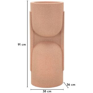 Supporto per vaso esterno Mauro Ferretti "Nui" 38x36x91 cm Rosso