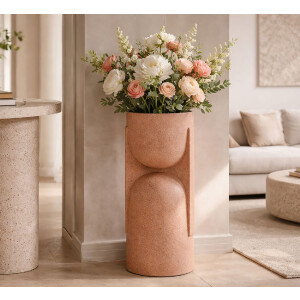 Supporto per vaso da giardino Mauro Ferretti "Nui" 36x34x70,5 cm Rosso