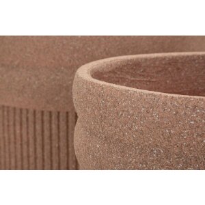 Mauro Ferretti Cachepot Set COLOMBIA 3er Pflanzgefäße Rot