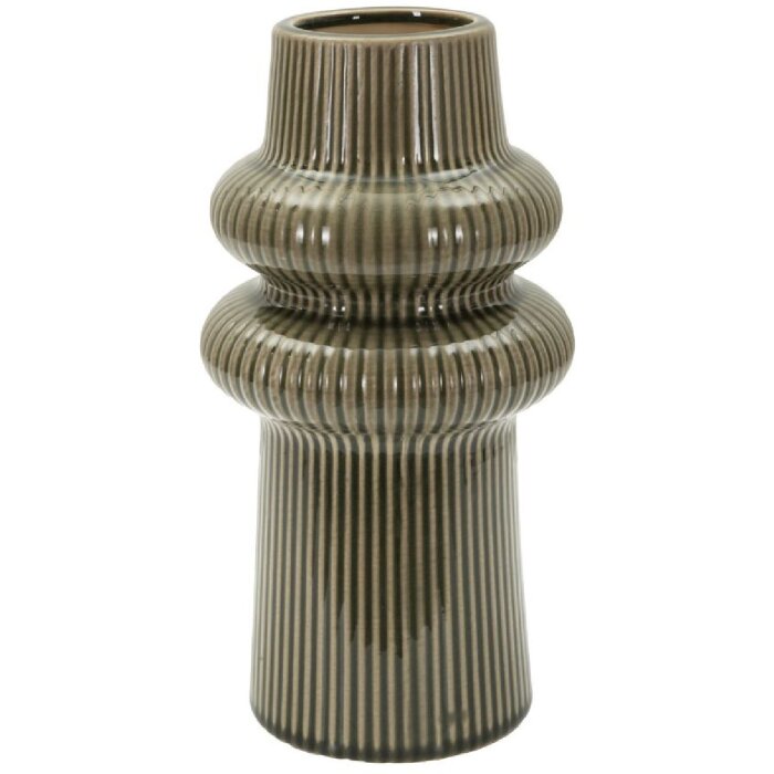 Mauro Ferretti Vase HARMONY Keramik Grün Ø13x25cm